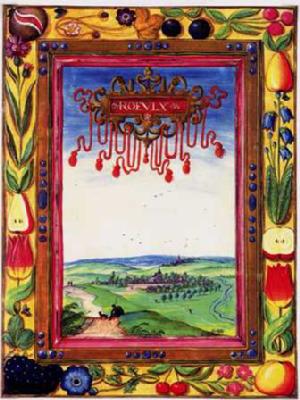 Le village de Roeux vers 1600